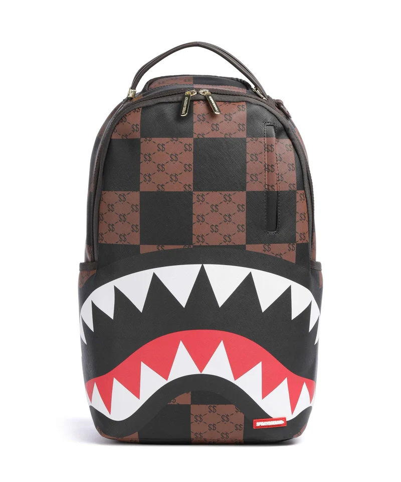 Sprayground Enlarged Check Paris Sac à dos brown