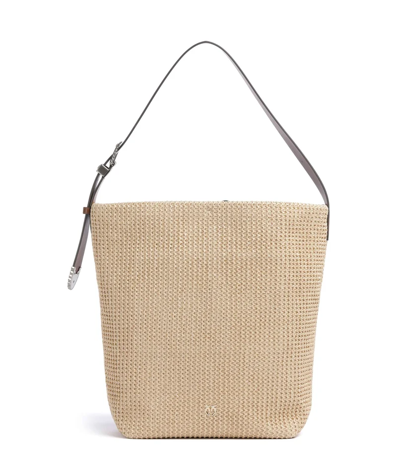 Pinko Big Sac fourre-tout paglia/cuoio/mix gal