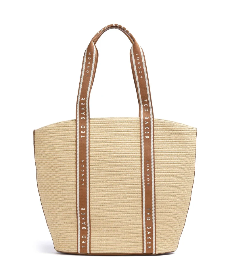 Ted Baker Rafiia Cabas brown