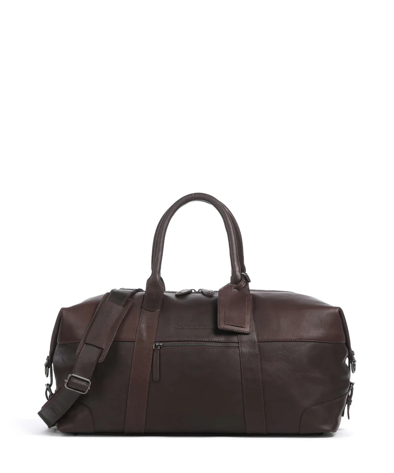 The Chesterfield Brand Wax Pull Up Cow Portsmouth 2 Sac week-end brown