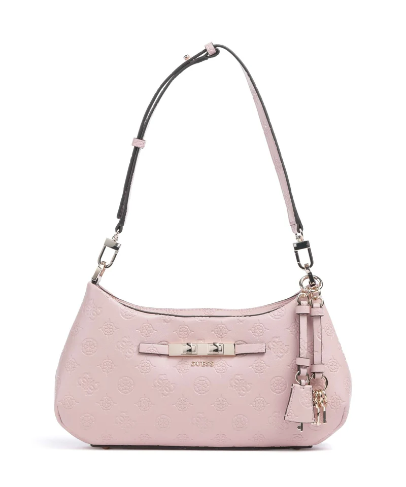 Guess Carmella Sac porté épaule light pink logo