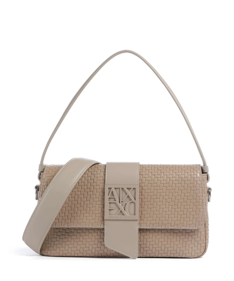 Armani Exchange Susy Soft Woven Sac porté épaule sand