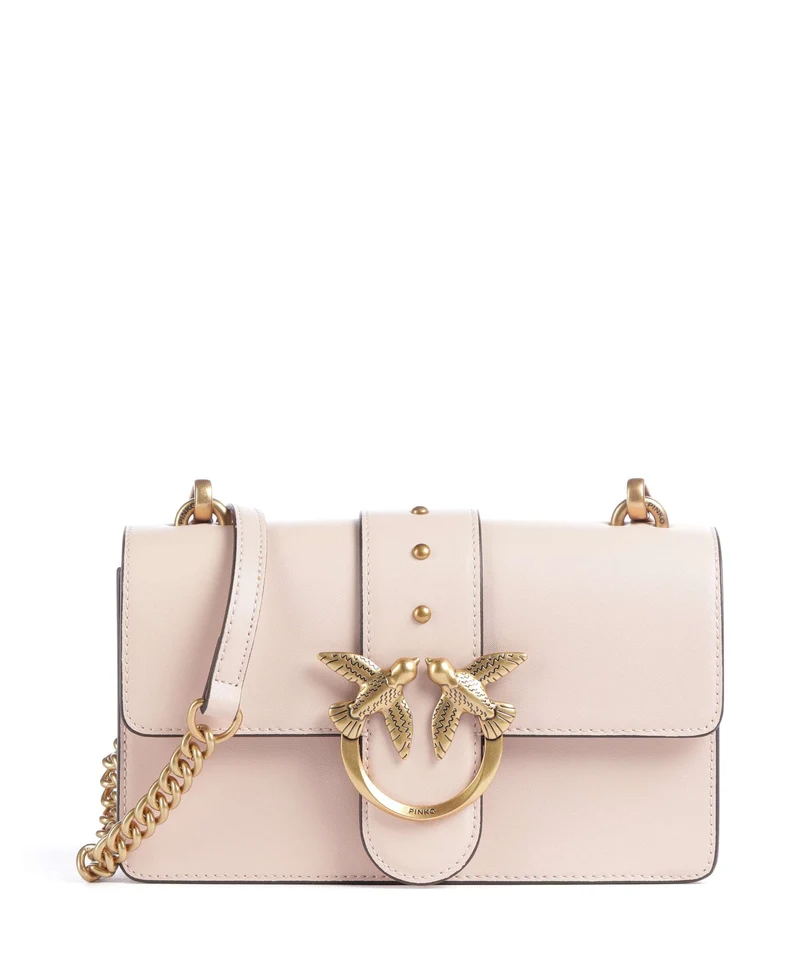 Pinko Love One Mini Sac bandoulière rosa cammeo/antique gold