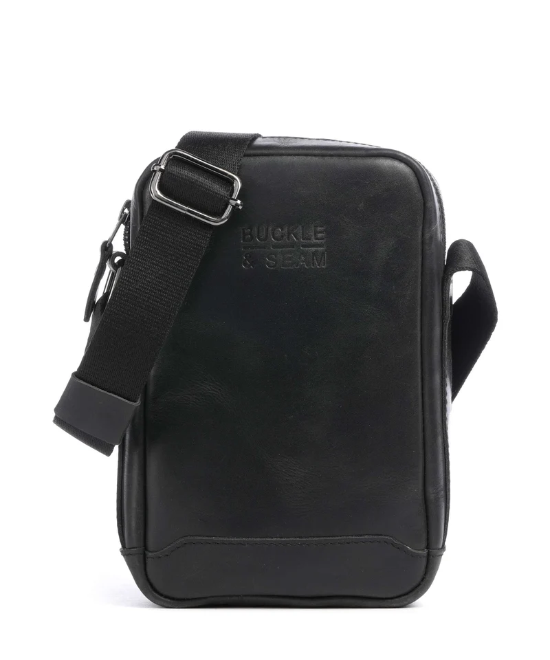 Buckle & Seam Crazy Horse Runner Sac bandoulière black