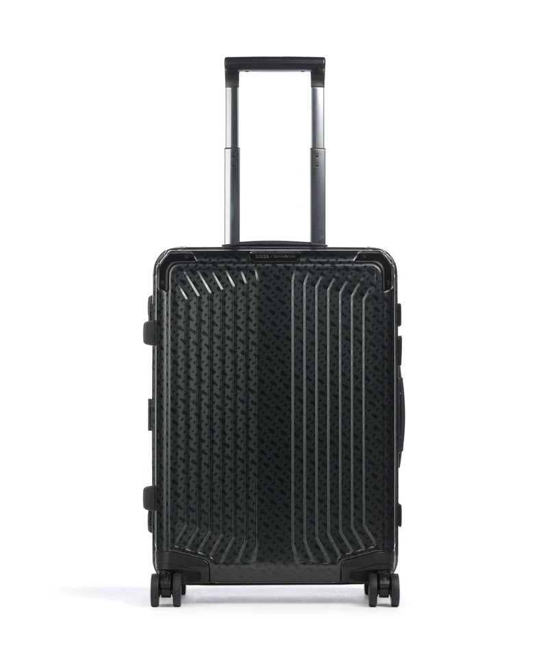 Samsonite Lite-Box Alu Boss Edition Valise 4 roues graphite monogram
