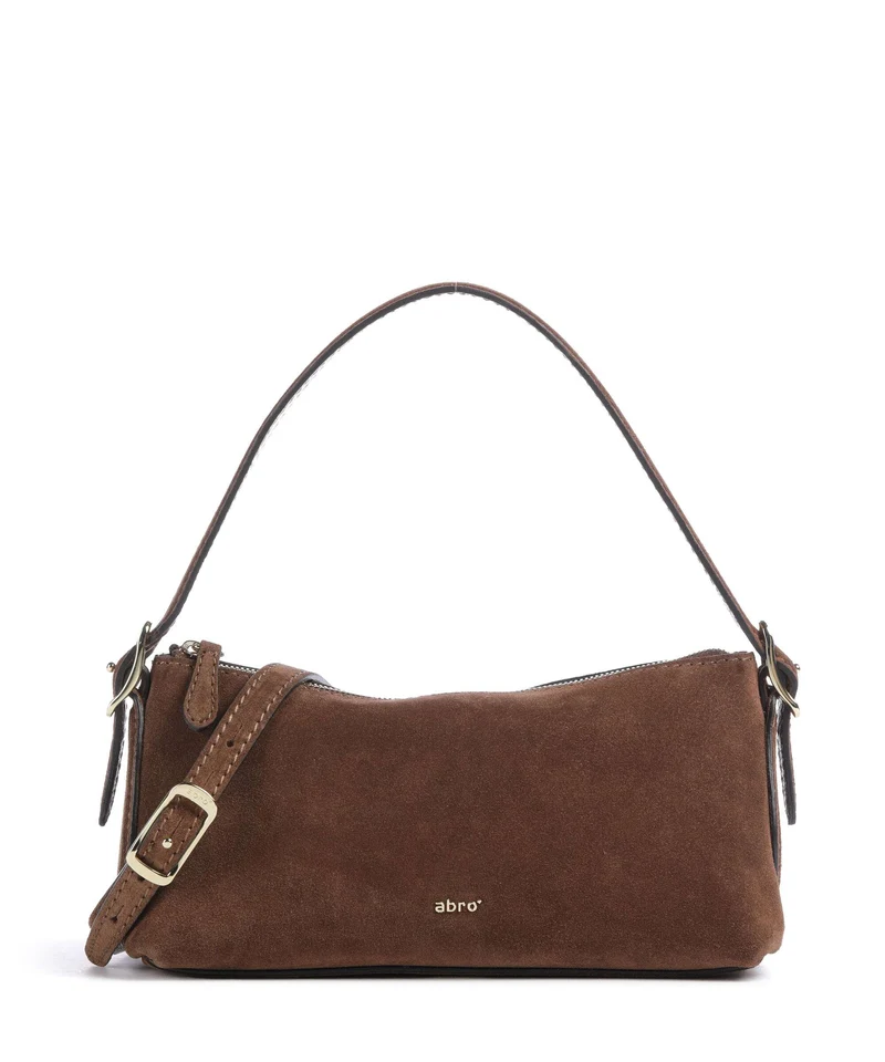 Abro Suede Carina Sac porté épaule wood