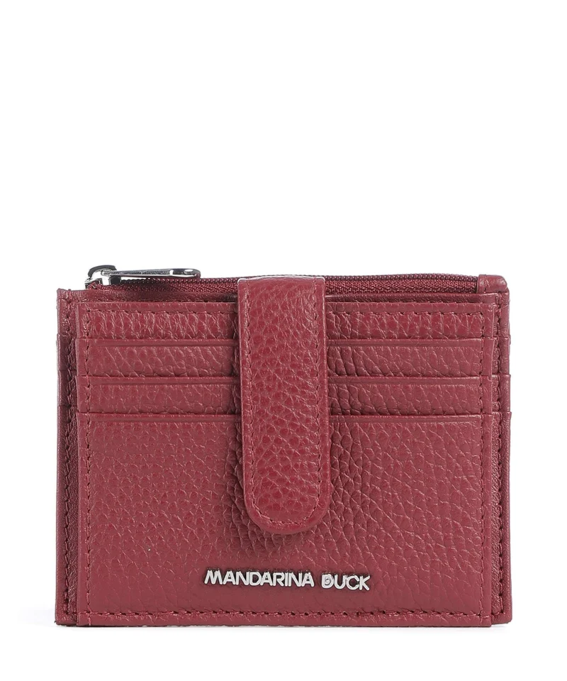 Mandarina Duck Mellow Leather Étui à cartes crédit grape