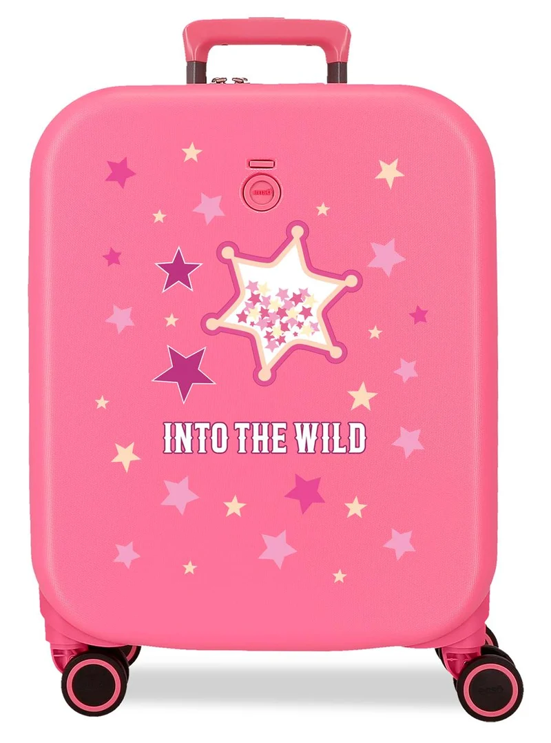 9988621 TROLLEY ABS 55CM.C/EXP.4R. ENSO INTO THE WILD FUCSIA