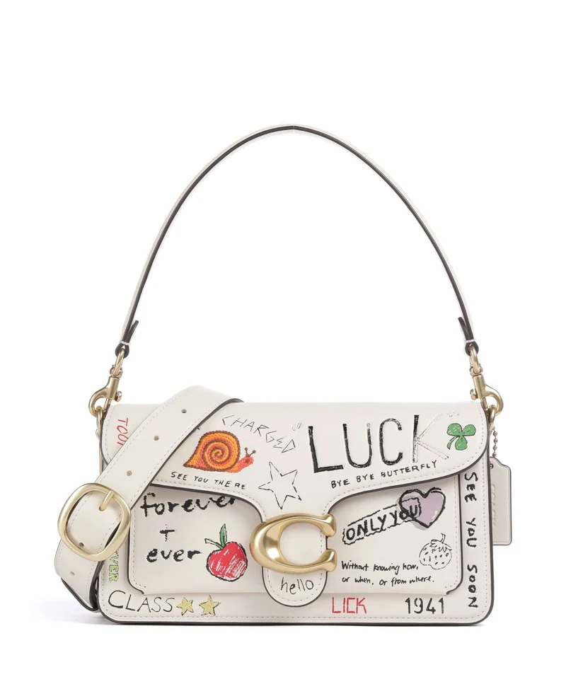 Coach Tabby Sketch Print 26 Sac porté épaule chalk/multicolour