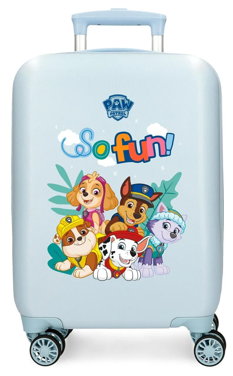 2191325 TROLLEY ABS 50CM. 4R. PAW PATROL SO FUN AZUL CLARO