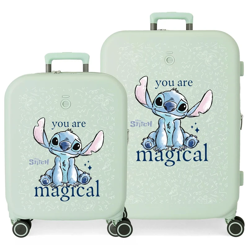 3859527 SET/2 TROLLEY ABS 55-70CM.4R.STITCH YOU ARE MAGICAL