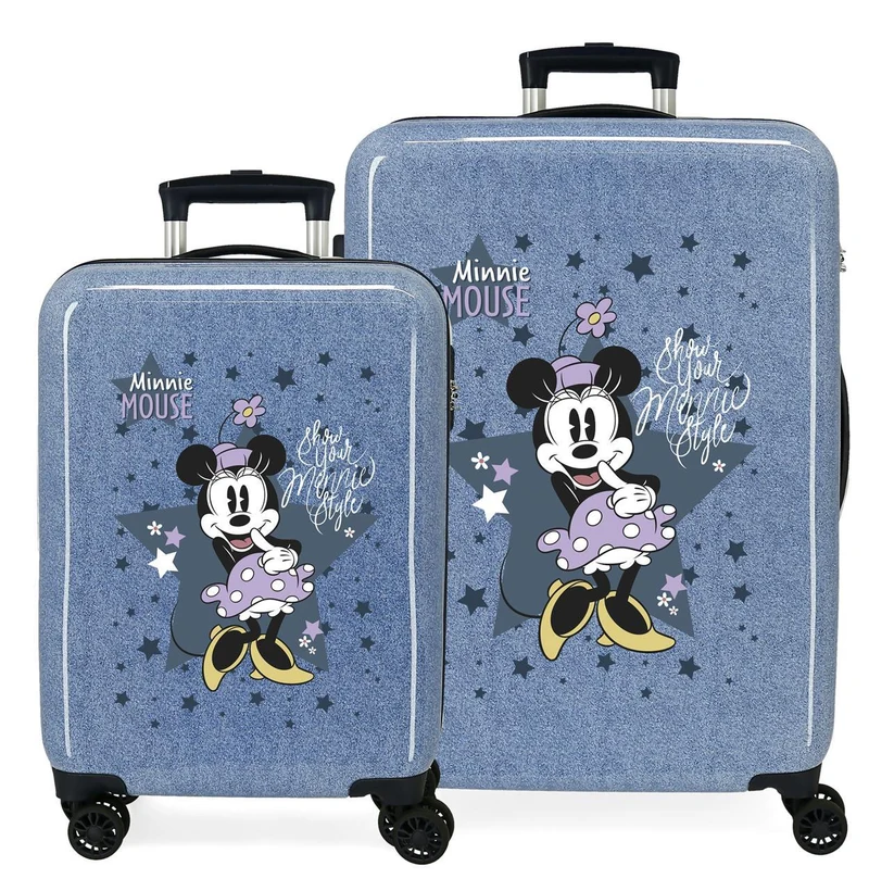 4981921 SET/2 TROLLEY ABS 55-68CM. 4R. MINNIE STYLE