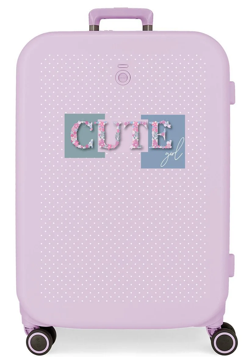 9539223 TROLLEY ABS 70CM. 4R. ENSO CUTE GIRL LILA