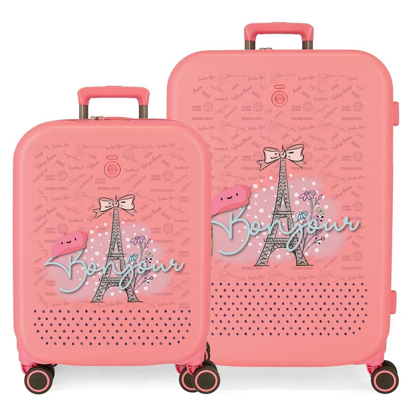 9529522 SET/2 TROLLEY ABS 55-70CM. 4R. ENSO BONJOUR CORAL