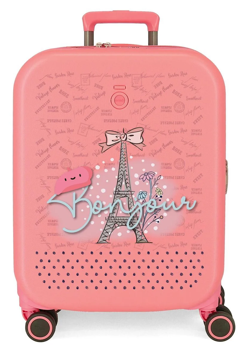 9528622 TROLLEY ABS 55CM. C/EXP. 4R. ENSO BONJOUR CORAL