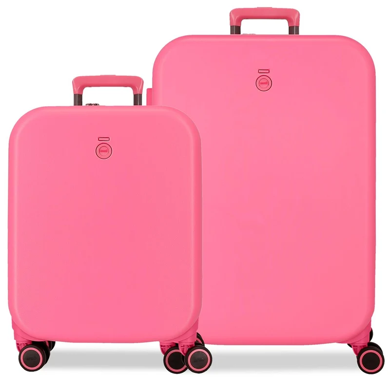 9629525 SET/2 TROLLEY ABS 55-70CM. 4R. ENSO ANNIE FUCSIA