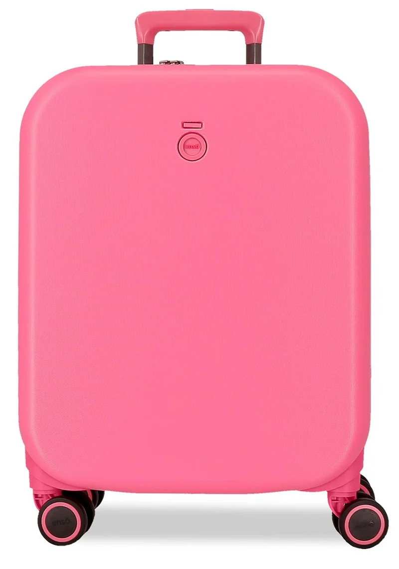 9629125 TROLLEY ABS 55CM. 4R. ENSO FUCSIA