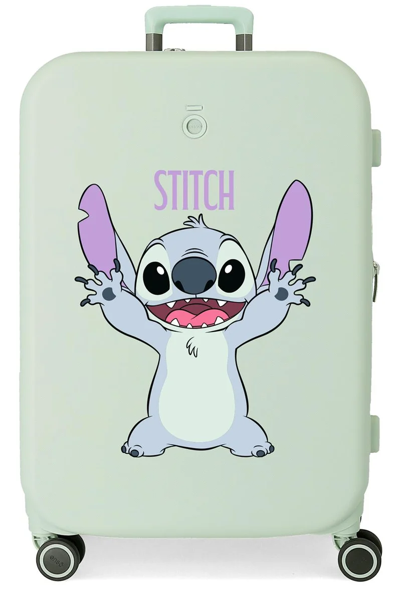 3199242 TROLLEY ABS 70CM.4R. STITCH PLAYFUL MENTA