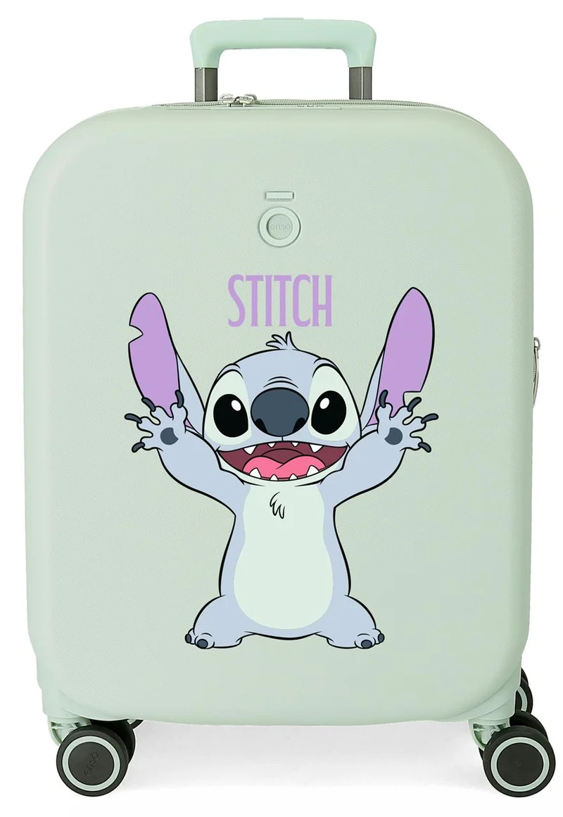 3199142 TROLLEY ABS 55CM.4R. STITCH PLAYFUL MENTA