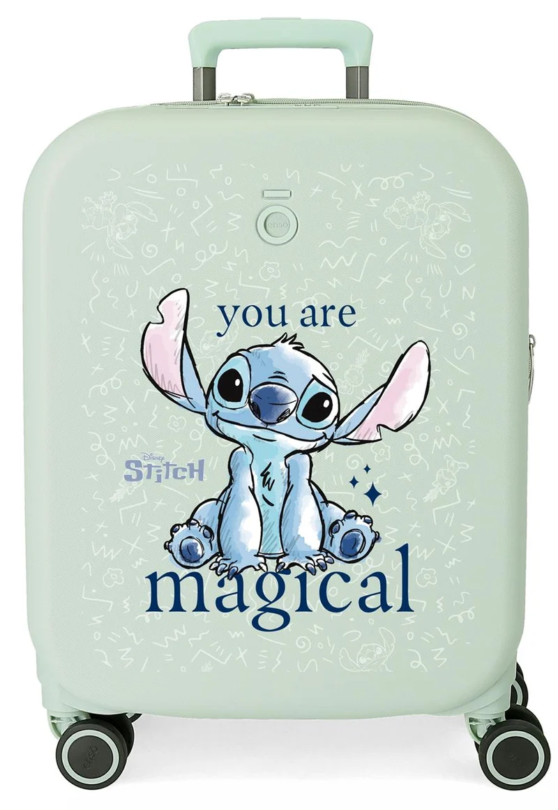 3858627 TROLLEY ABS 55CM.C/EXP. 4R. STITCH YOU ARE MAGICAL M